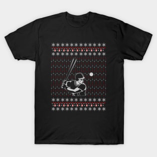 Baseball Ugly Christmas Sweater Gift T-Shirt